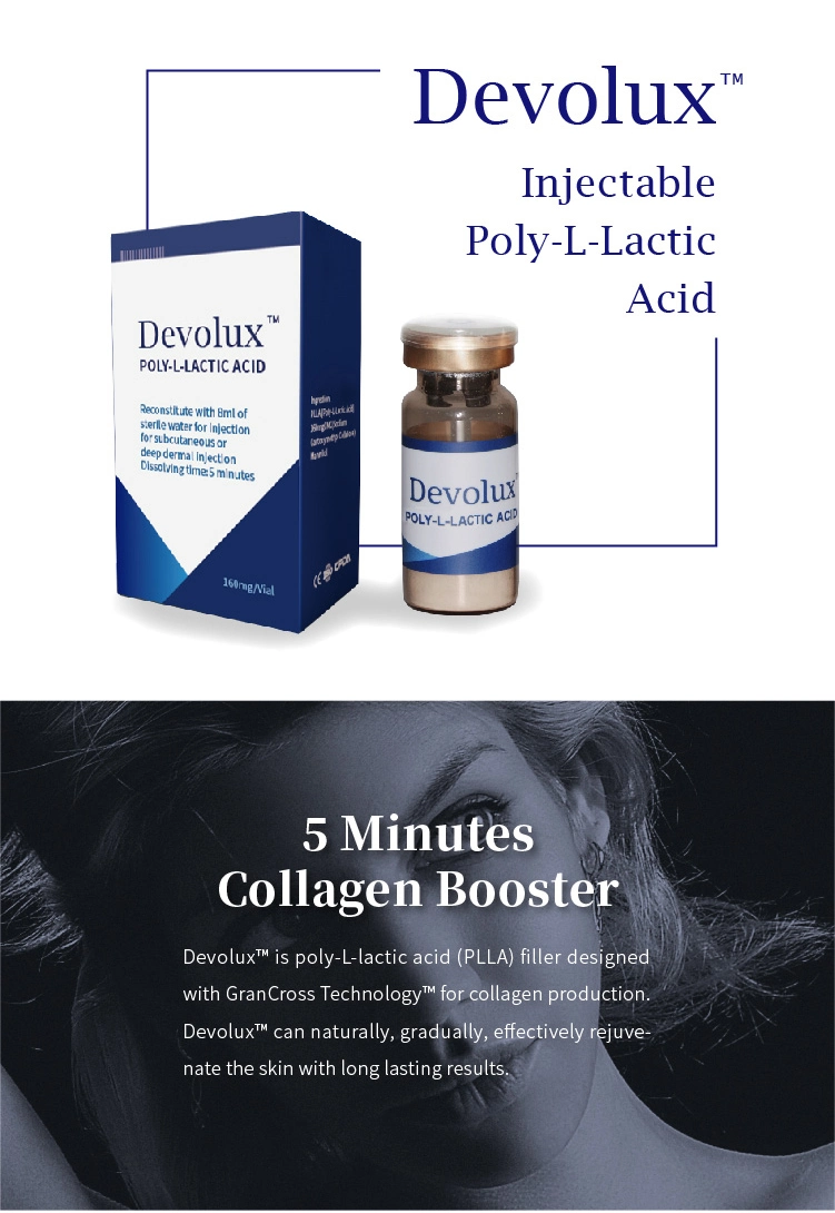 Devolux CE Approved Plla Poly-L-Lactic Acid Poly-L-Lact Relleno Injection