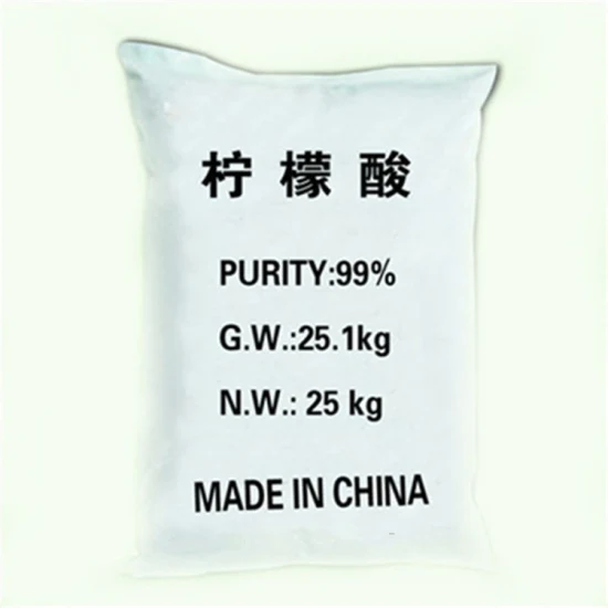 25 Kgバルク大きな袋成分OEM Obmプライベートラベルクエン酸食品添加物粉末中国工場